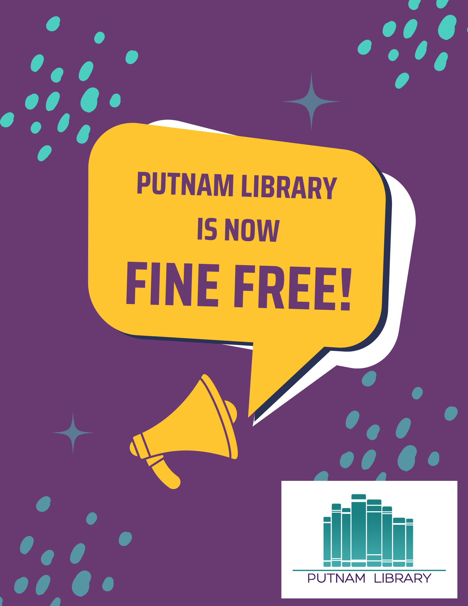 Putnam Library is Fine Free